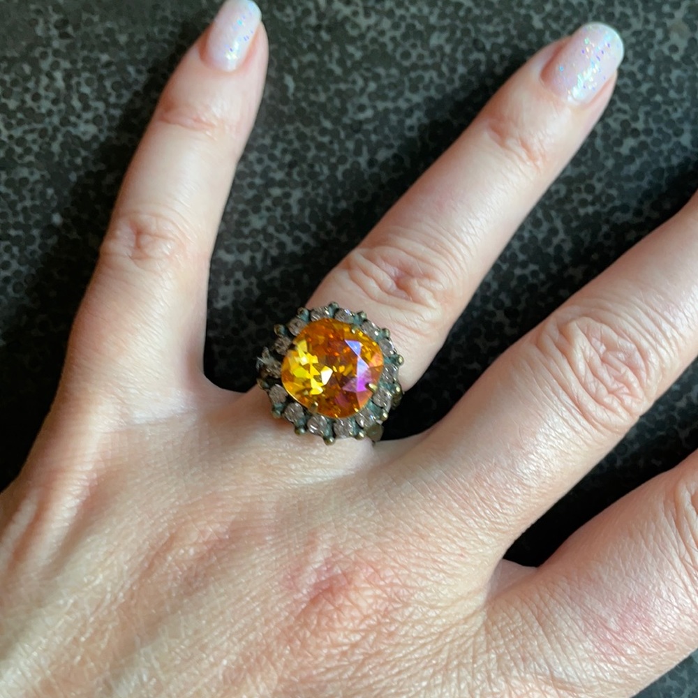 Beautiful Citrine Bronze Sorrelli Ring
